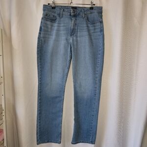 New Lee Straight Leg Light Blue Denim Jeans Size 12